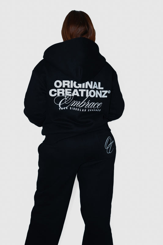 Zip Hoodie - Black