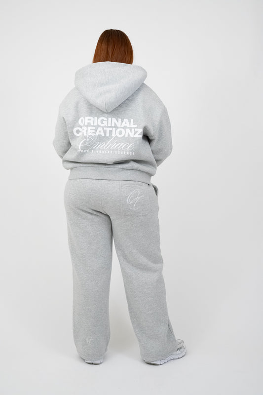 Zip Hoodie - Heather Gray