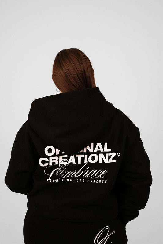 Zip Hoodie - Black