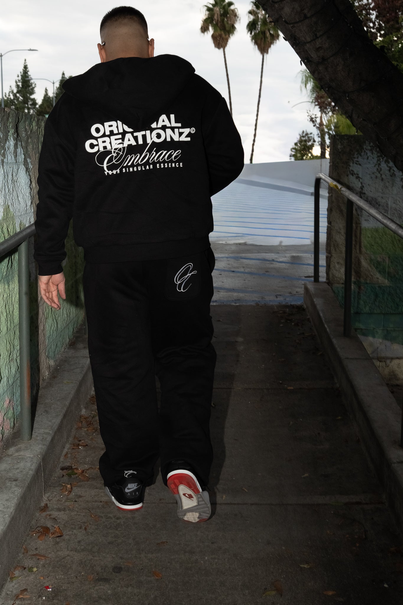 Wide Leg Sweats - Black