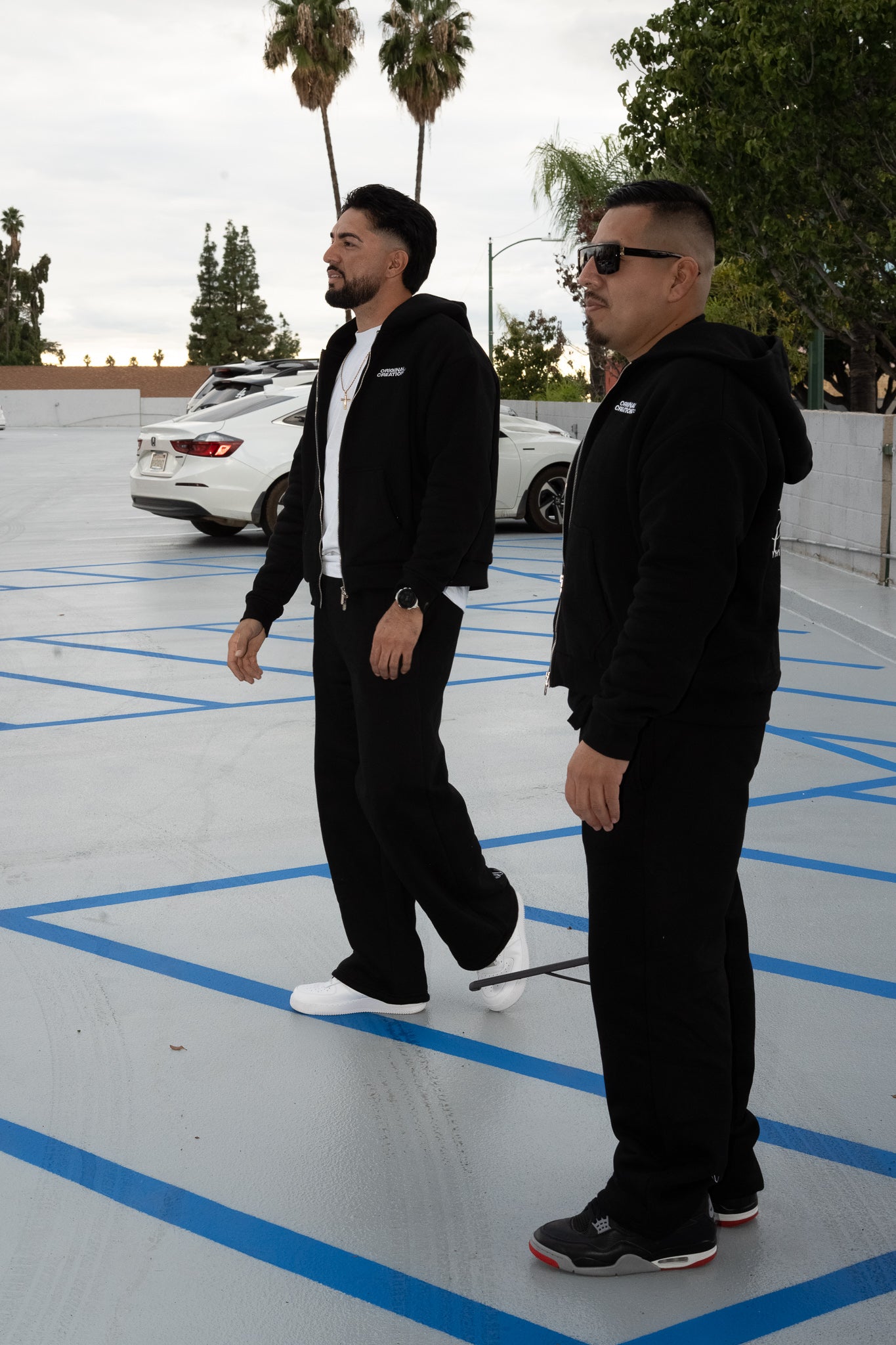 Wide Leg Sweats - Black