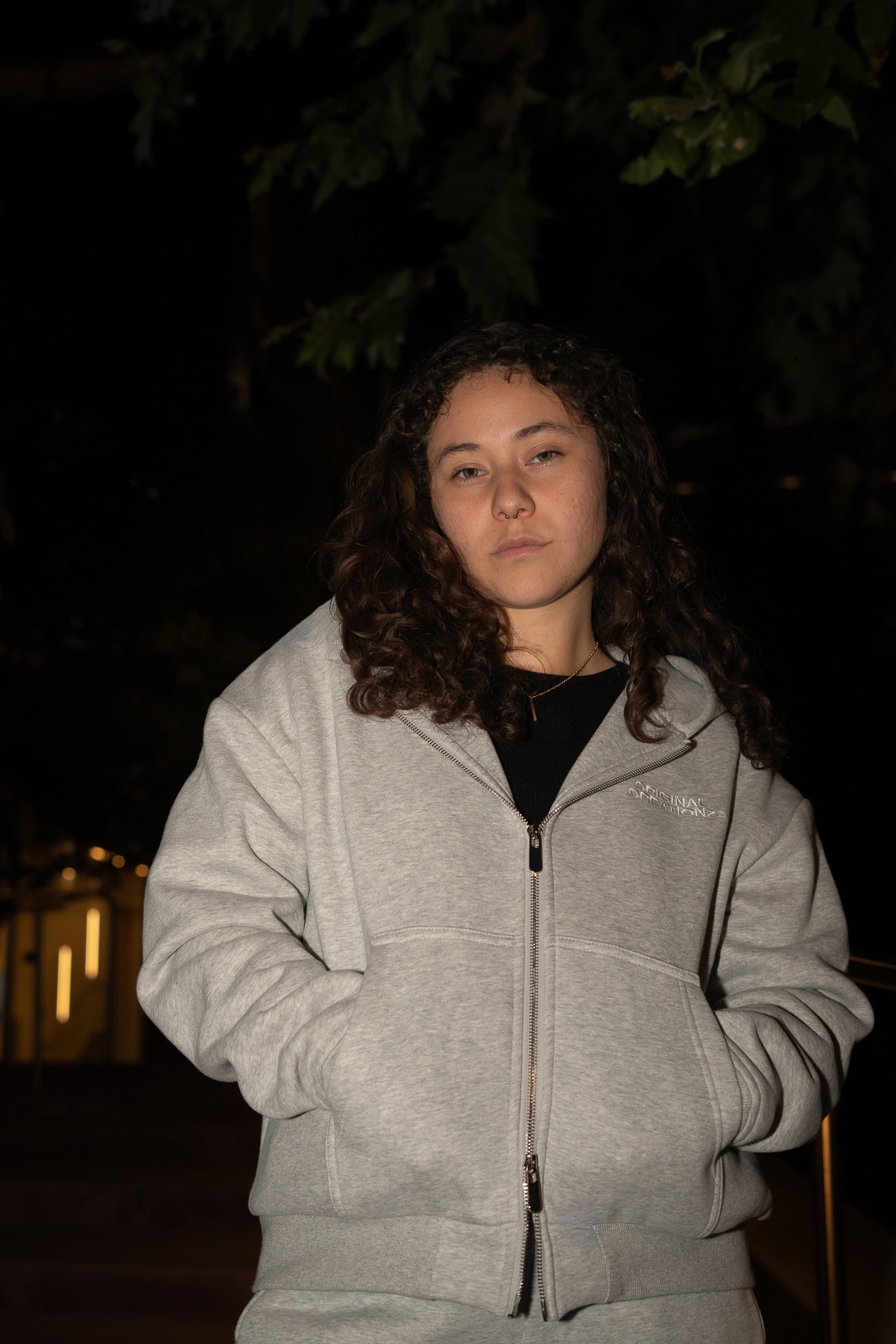 Zip Hoodie - Heather Gray