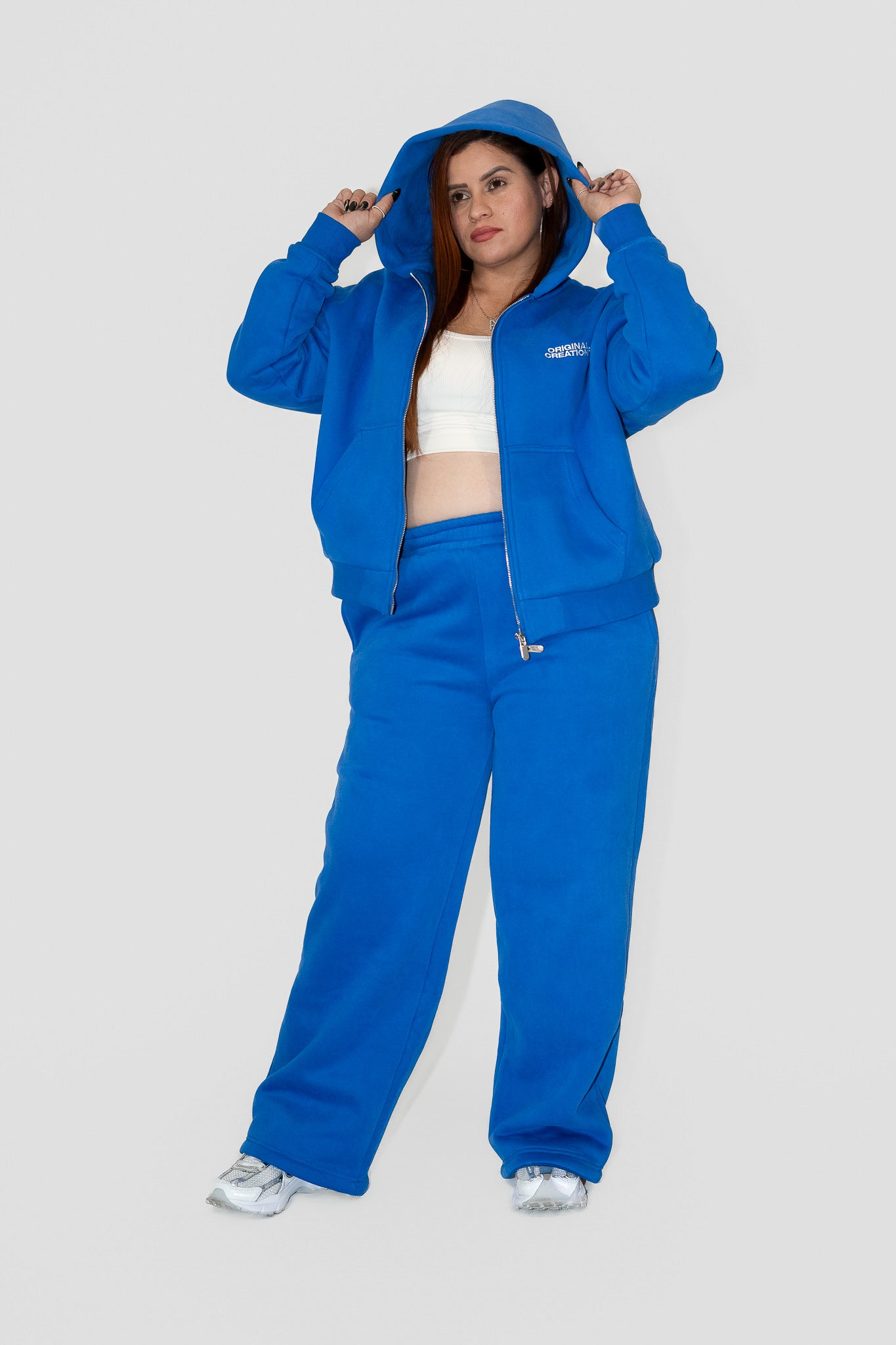 Zip Hoodie - Blue