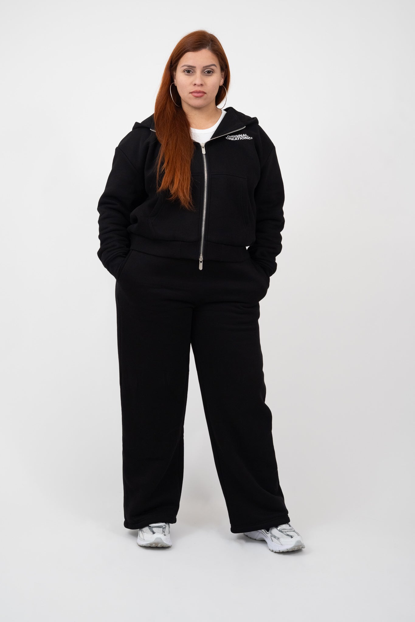 Wide Leg Sweats - Black