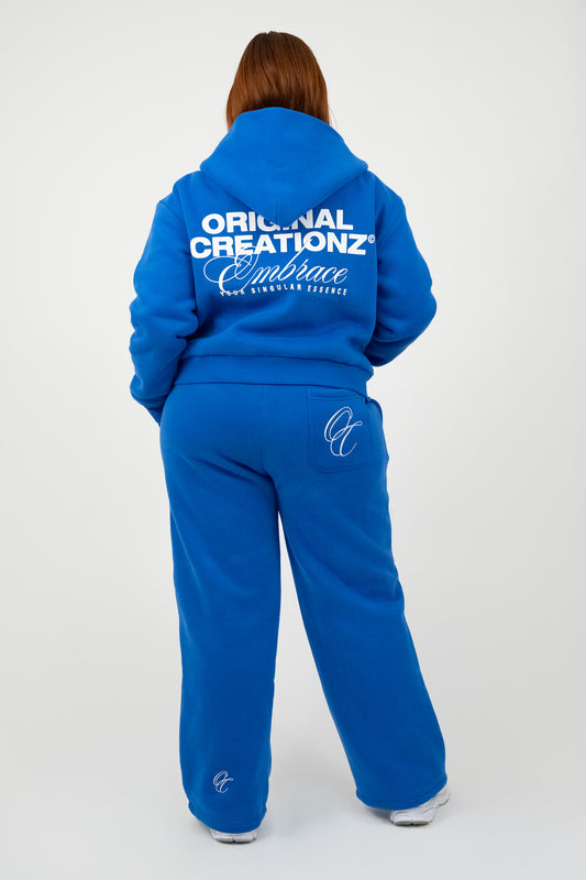Wide Leg Sweats - Blue